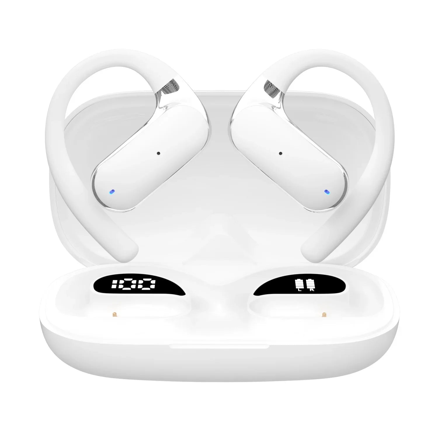 60H Long Endurance Over-Ear Wireless Bluetooth5.4 OWS Ear Hook Headphones with Long Battery Life for Business