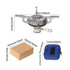 Outdoor Camping Gas Stove Small Camping Stove with Storage Bag Mini Gas Burner Adjustable for Hiking Climbing Fishing