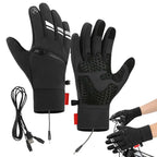 USB Heated Gloves Waterproof Touchscreen Winter Snowboard Gloves Hand Warmer Outdoor Fishing Skiing Cycling Driving Gloves