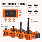 5 Ton Electric Hydraulic Car Jack with Built-in Pump and LED Light, Portable for SUV Truck Tire Change