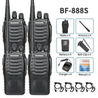 Baofeng BF-888S Walkie Talkie Set (2-Pack) - UHF, Long-Range, Rechargeable Battery, Durable ABS - Idea for Outdoor Activities