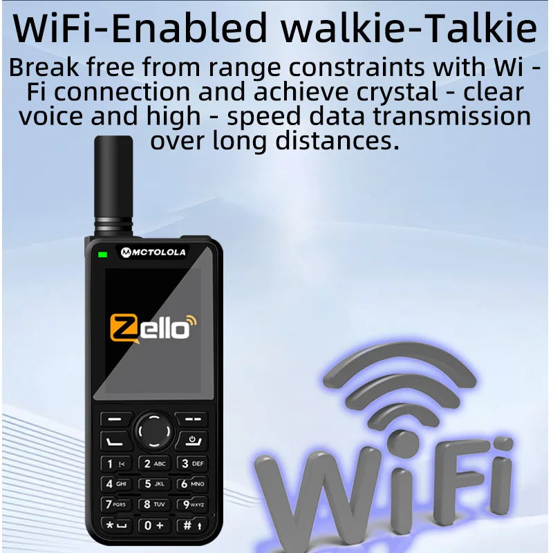 MOTOLOLA new Android 9.0 2G 3G 4G POC walkie talkie memory 2+16G 2.4-inch display Zello walkie talkie supports phone function B