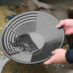 15 Inch Plastic Gold Pan Professional Prospecting Equipment for Mining River Gold Panning Wash Basin Tool Kit