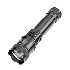 Super Powerful LED Flashlight Battery Display USB Rechargeable Light Telescopic Zoom Torch Lamp Outdoor Camping Fishing Lantern