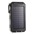 Solar Panel DIY Power Bank Case Charge Storage Box Dual USB Power Bank Shell SOS Light Flashing Light Compass Power Bank Box