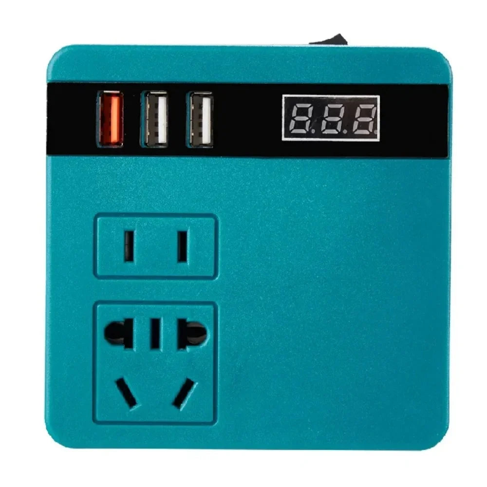 120W Lithium Battery Inverter DC 18V-21V To AC 220V for Makita Smart Transformer Outdoor Work Inverter