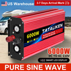 Pure sine wave inverter American socket 3500 w / 4500 w / 5000 w / 6000 w / 7000 w / 8000 w household portable digital display i