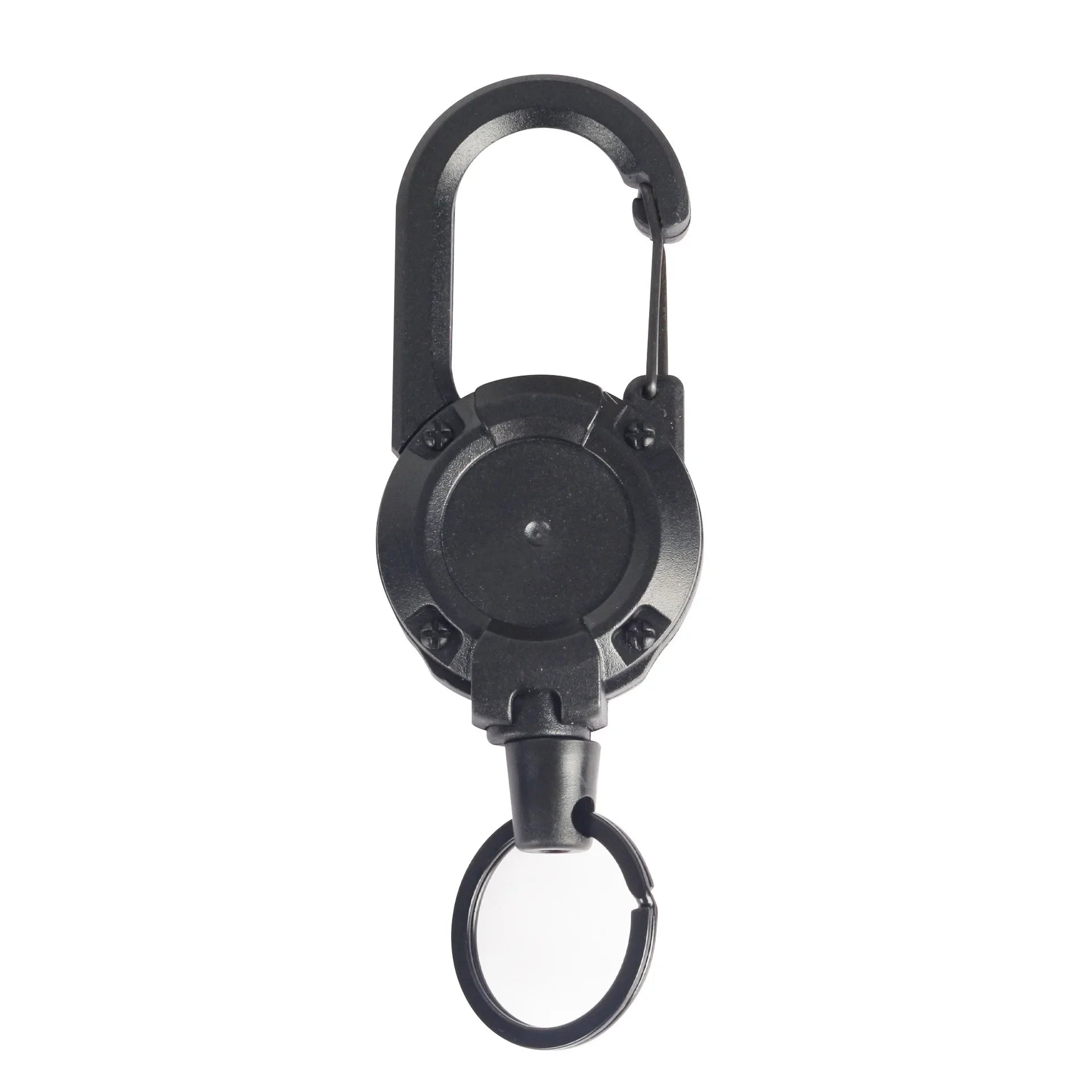 1/2Pcs Retractable Key Chains Anti-theft Metal Easy-to-pull Buckle Rope Elastic Keychain Sporty Retractable Key Ring