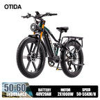 OTIDA NEW RX80 2000W 32MPH Dual Motors Electric Bicycle 48V20AH Lithium Battery 26 Inch 4.0 Fatbike Electric Bike For Adults