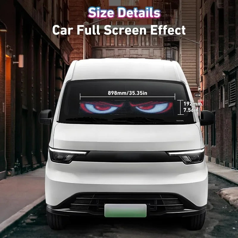 LED Eyes Programmable RGB Devil Eyes Light for Cars Windshield Eyes Flex LED Display DIY Pattern for Car Trucks Pickups
