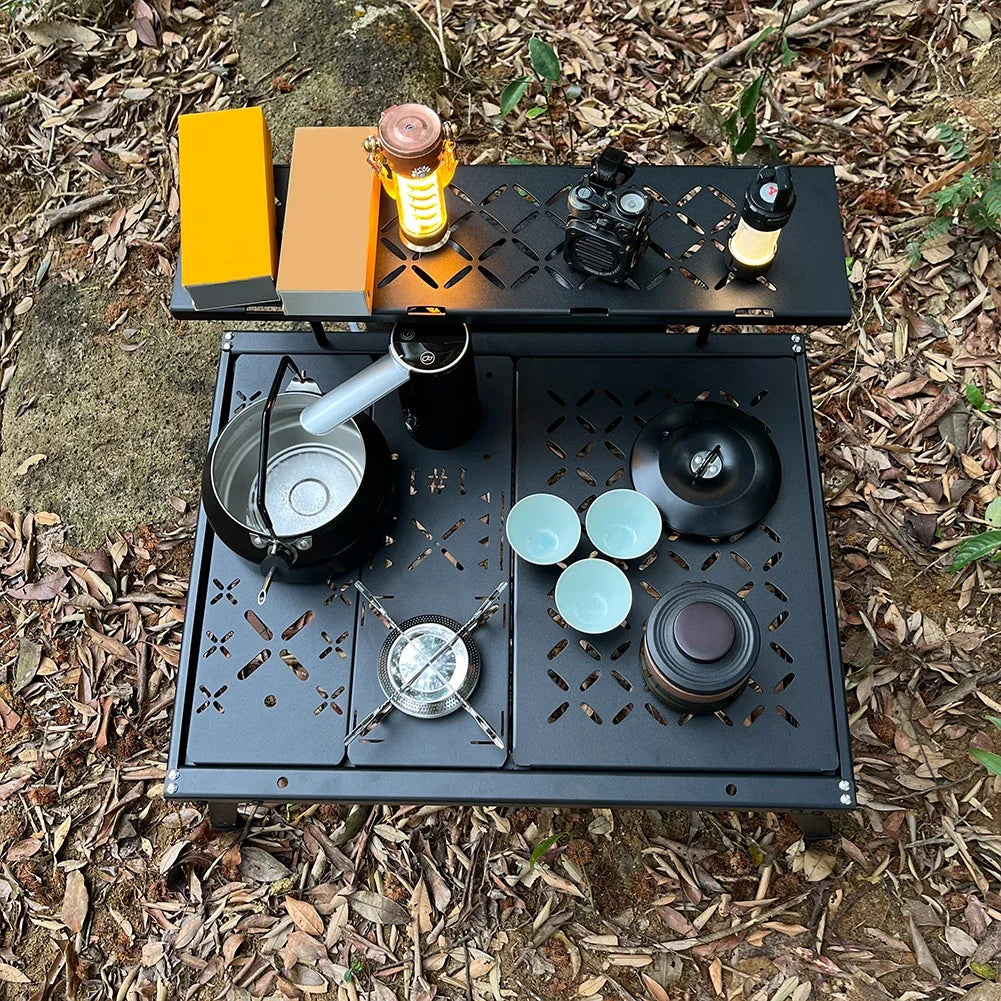 Outdoor Camping Gas Stove Small Camping Stove with Storage Bag Mini Gas Burner Adjustable for Hiking Climbing Fishing