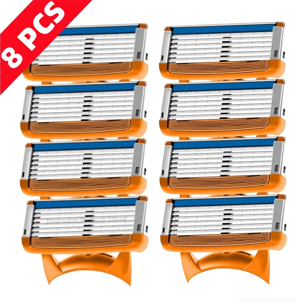 Men's Fusion Razor 5/6-layer Men's Razor Fusion Pro Power Shaving Shaver Male Face Beard Hair Trimmer 5 Layer Blades Replacement