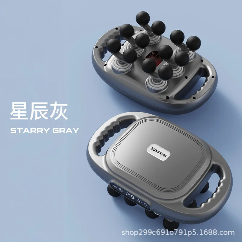 High-Frequency Vibration Full-Bbody Massage Gun Back, Waist, Neck and Shoulder Massager muscle Massager 12/16-Head fascia Gun