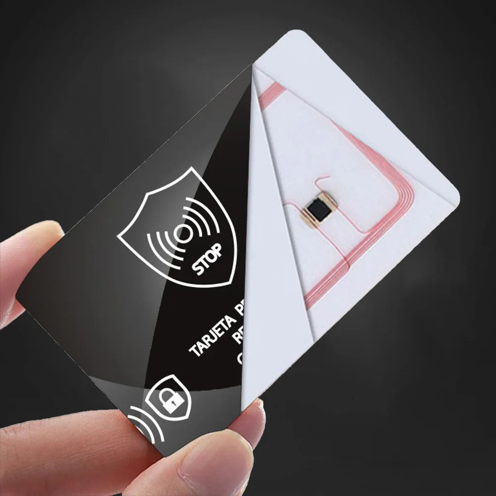 5Pcs RFID Blocking Card NFC Signal Blocking Security Debit Credit Card Passport Protector Blocker Portable Credit Card Protector