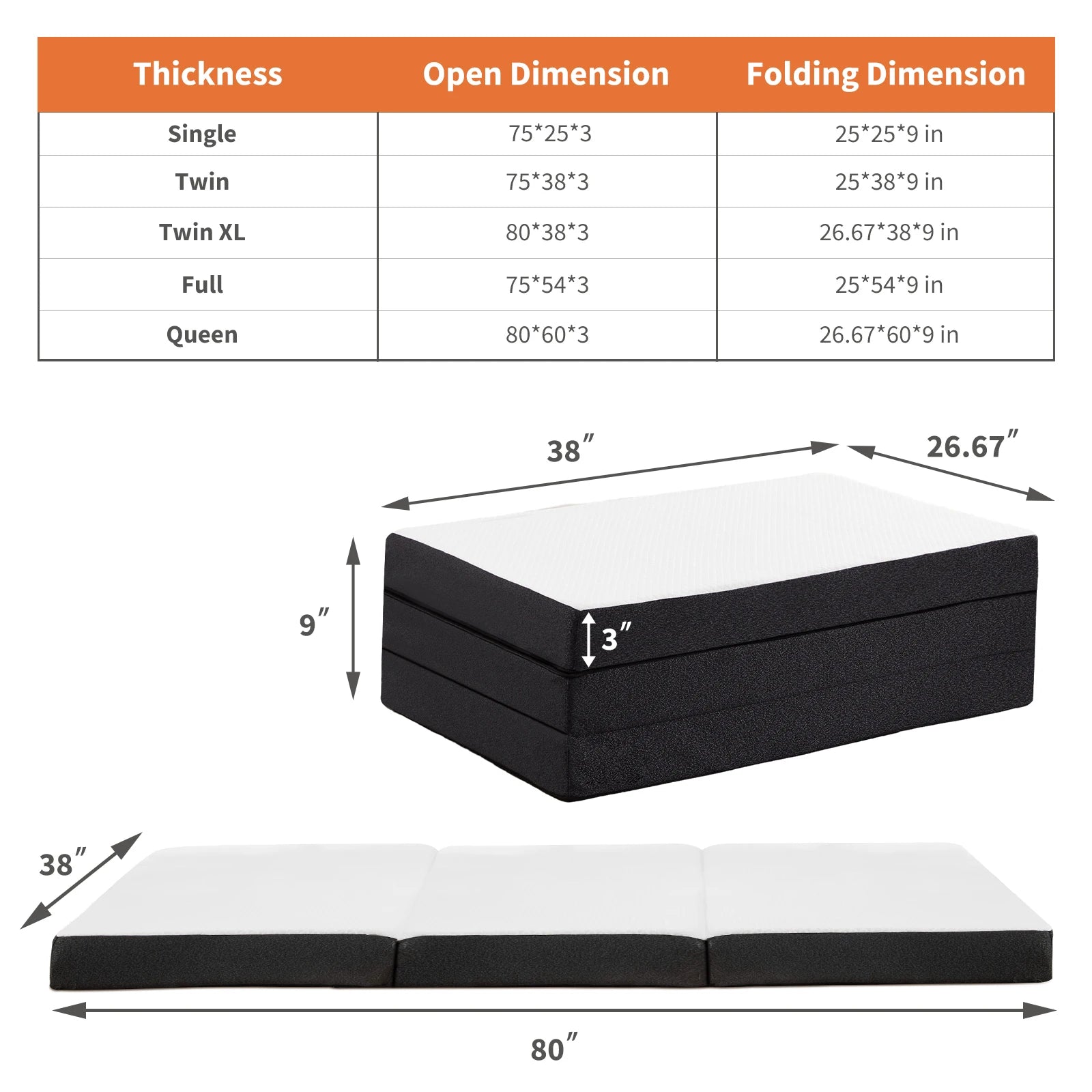 JHK Three Fold Portable Floor