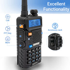 Baofeng UV-5R 8W Walkie Talkie Portable Tri-Power Two Way Radio Communication VHF UHF Receiver Long Range Headset For Camping