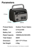 2600W 1800W 500W Portable Power Station 1024wh 345wh Lifepo4 Battery Powerful Power Bank Solar Generator Emergency Power Supply