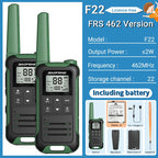2pcs Baofeng F22 Kids Walkie Talkie Rechargeable Type-C Ham Radio Electronic Toys Birthday Gift Children