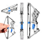 Mini Compound Bow and Arrows Set for Adults Teens Beginners Compact Archery Bow for Target Practice & Shooting Entertainment