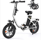 U4 16" Folding Electric Bike for Adults, 750W Peak Motor with Max 55Miles PAS Range & 19MPH EBike