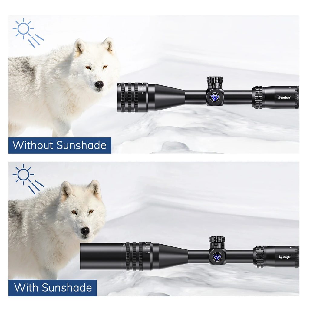 Tactical 4-16x44 AOE Riflescope Hunting Scopes Tactical Airsoft Luneta Para Rifle De Caça Red Green Illuminated Sight Sniper