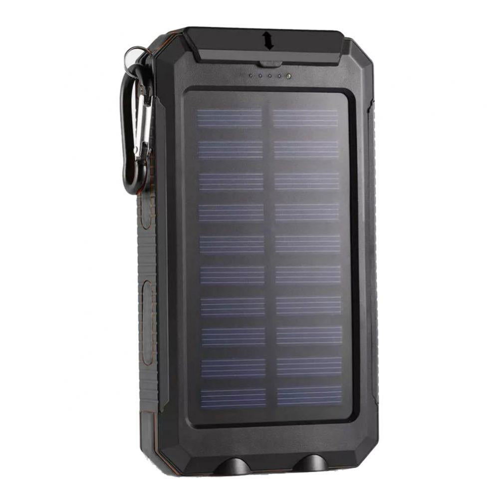 Solar Panel DIY Power Bank Case Charge Storage Box Dual USB Power Bank Shell SOS Light Flashing Light Compass Power Bank Box