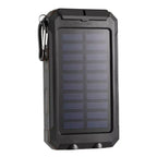 Solar Panel DIY Power Bank Case Charge Storage Box Dual USB Power Bank Shell SOS Light Flashing Light Compass Power Bank Box