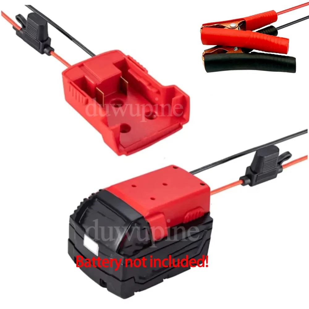 Car Emergency Power DIY Adapter Automotive 30A Fuse Igniter Jump Starter for Makita for Milwaukee for Dewalt 18V Li-ion  Battery