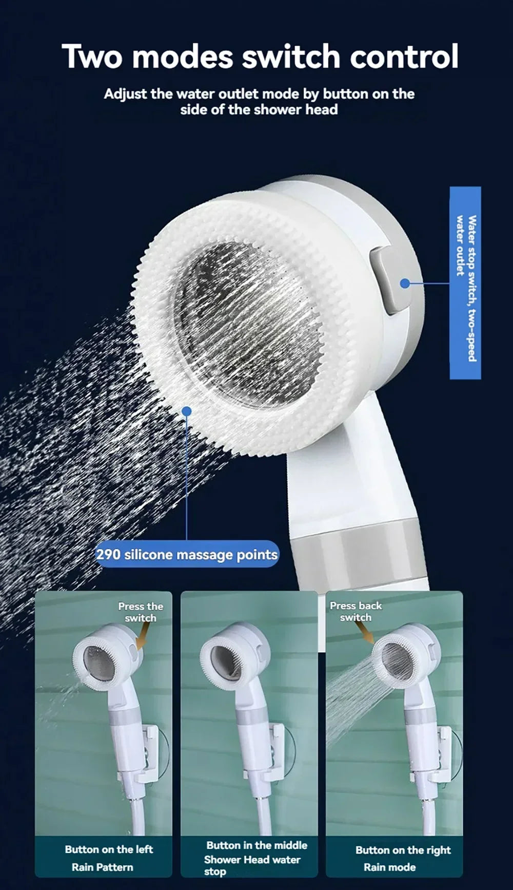 Portable Rechargeable Outdoor Shower Handheld Compact Design Gentle Flow for Car Washing Gardening Bathing Camping Travel