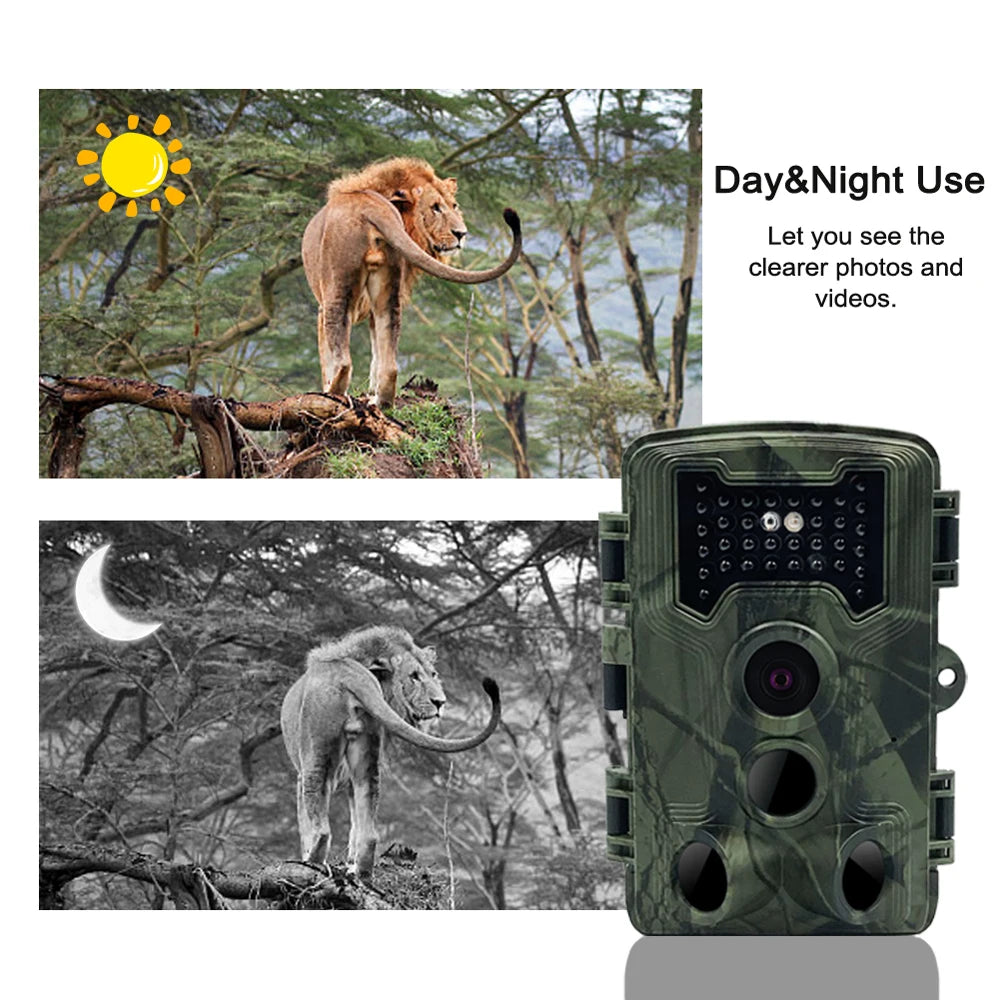 PR1000 Hunting Trail Camera 36MP  Night Vision Wildlife Camera With Motion Activated Outdoor Trail Cam Trigger Wildlife Scouting