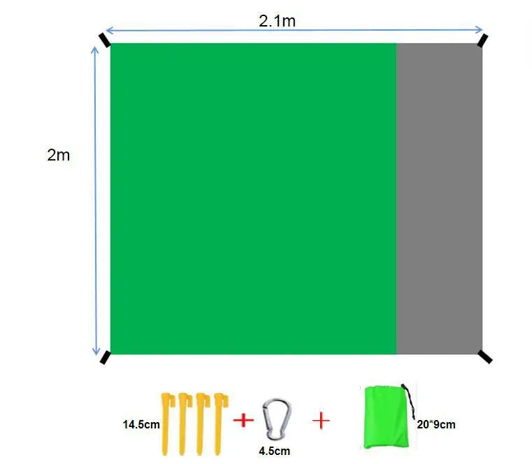Beach Mat Outdoor Picnic Sandproof Waterproof Soft Comfortable Material Light Weight Portable for Beach Outdoor Travel Camping