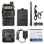 Baofeng GT-5R Handheld Ham radio, Walkie Talkies for Adults, FCC Compliant, Black