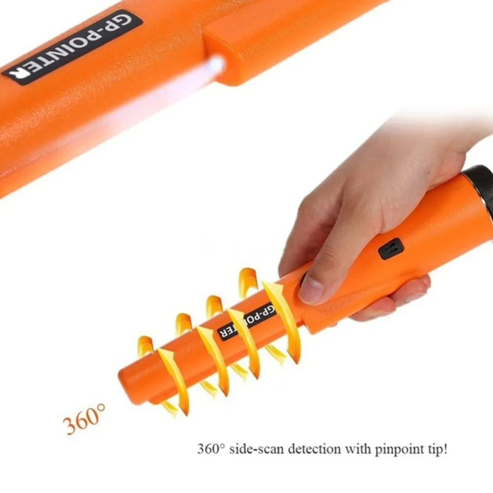 Metal Detector Pinpointer Waterproof Handheld Pin Pointer Wand Golden Treasure Hunting Unearthing Tool Accessories