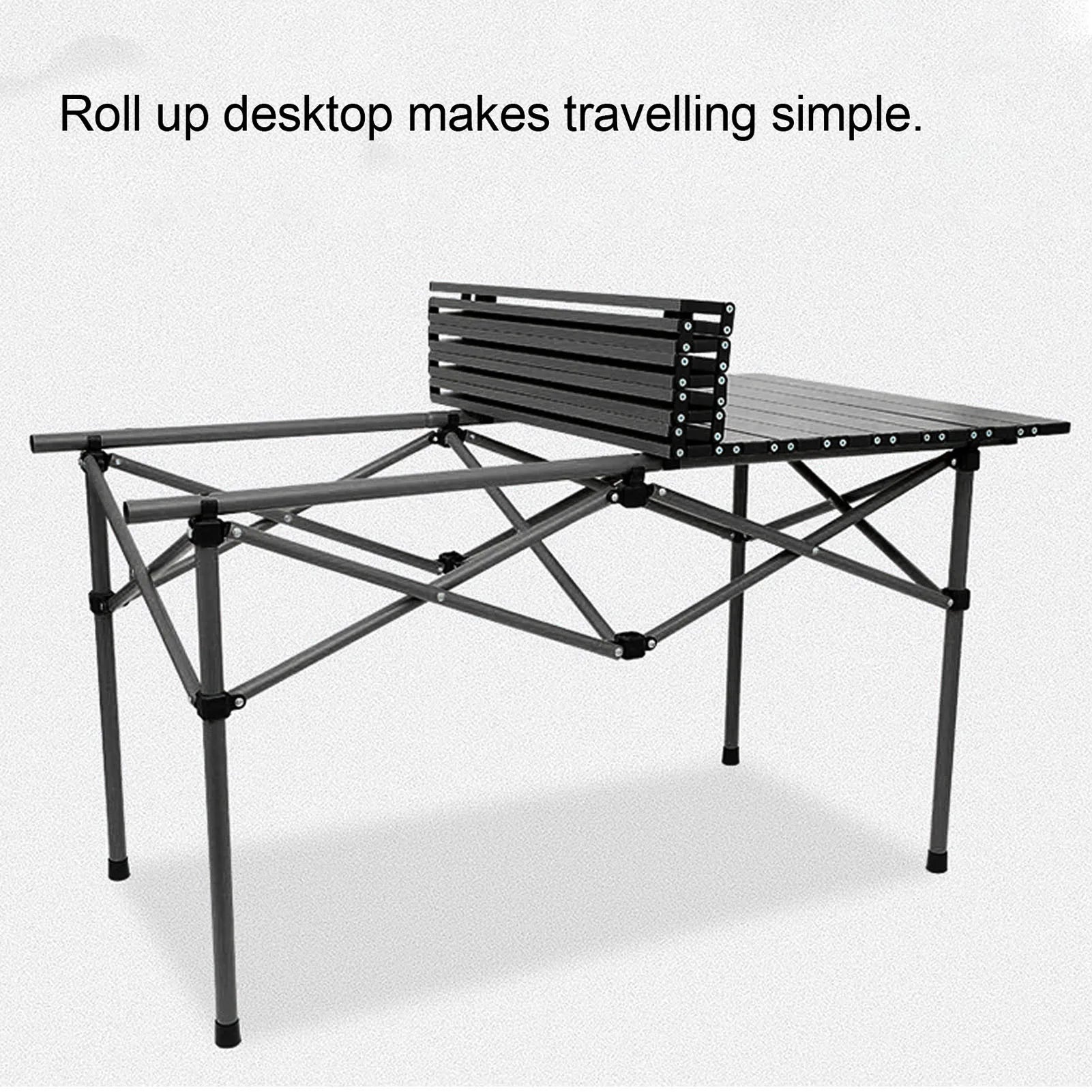Folding Camping Table 47.24in with Carrying Bag for Outdoor