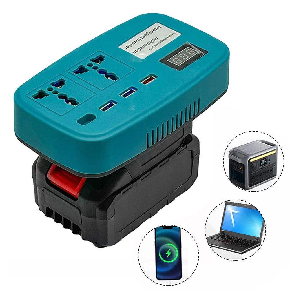 Lithium Battery Inverter DC18V/21V Direct Current Into 180V-220V Alternating Current Smart Charging Technology Battery Converts