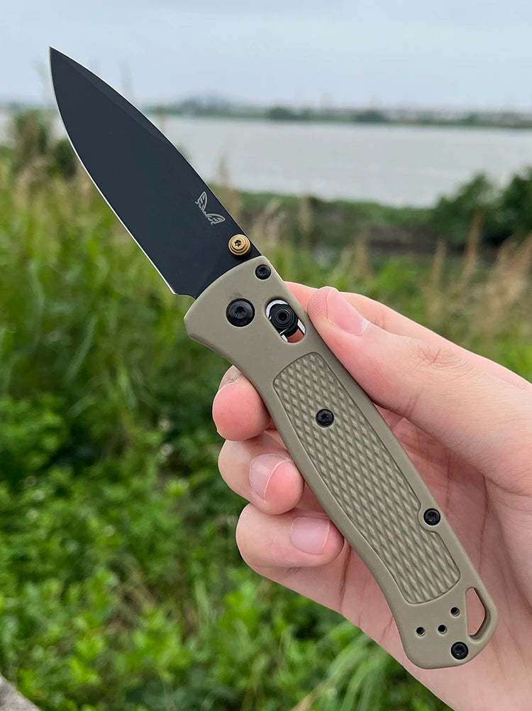 BM Bugout 535 EDC Knife Ranger Green Grivory Handle knife CPM-S30V Stainless Steel folding knife hiking tactical pocket knife