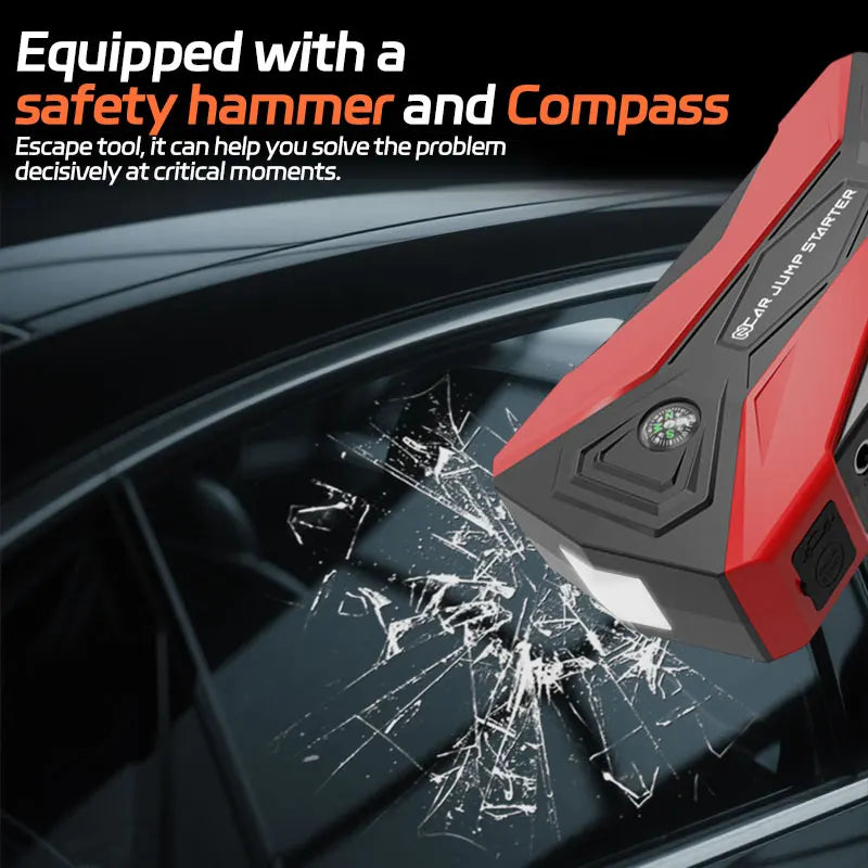 12V 60000mAh Car Jump Starter Digital Display Emergency Power Supply Portable Emergency Starter Car Battery Booster Power Bank