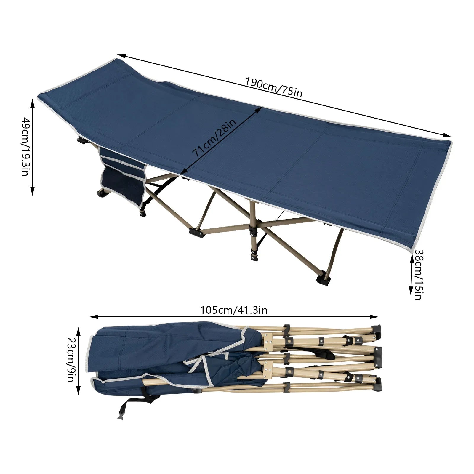 Camping Cot for Adults, Folding Sleeping Cots for Camping & Hunting, Travel Tent Cots