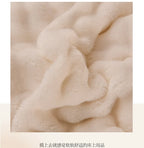 2025 new solid color simple blanket imitation rabbit velvet super soft plush blanket high gram weight sofa blanket winter warmth