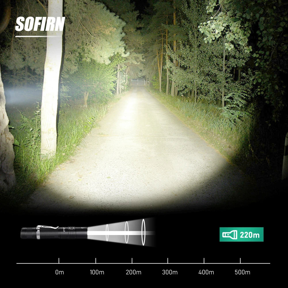 Sofirn SP31 V2.0 Led Torch Light 1200lm 18650 XPL-HI 5300-5700K LED Flashlight Tactical Lamp High Power Flashlight  Lanterna