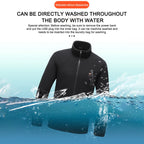 9 Heated Area Heated Jacket USB Charging Heated Insulated Jackets Waterproof Heated Zip Up Coat 3 Gear Temperature for Men Women
