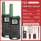 2pcs Baofeng F22 Mini Walkie Talkie PMR Communication Radio Profesional Walkie Talkies Ham Radio Transceiver For Restaurants