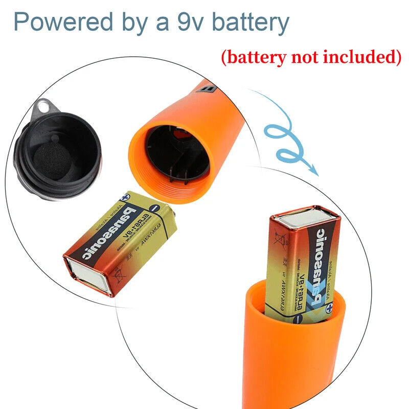 Metal Detector Pinpointer Waterproof Handheld Pin Pointer Wand Golden Treasure Hunting Unearthing Tool Accessories