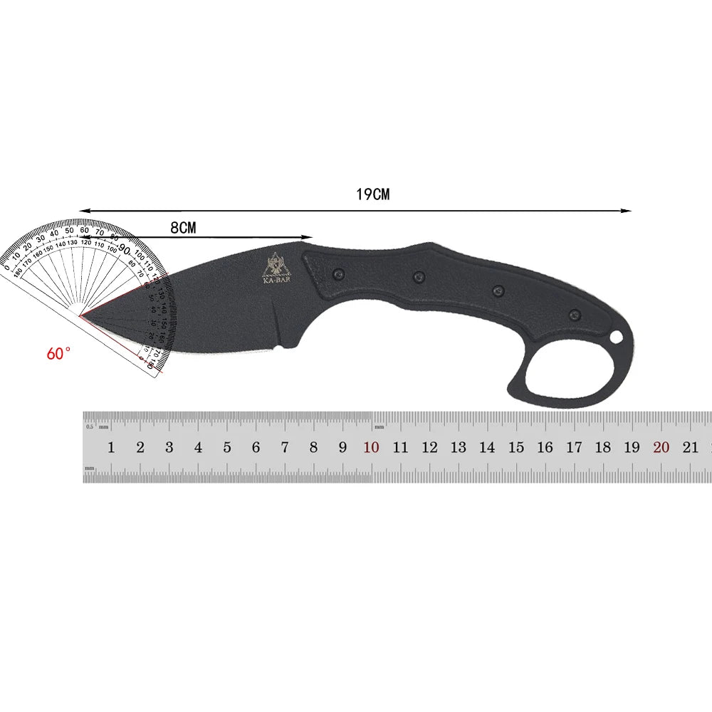 KA-BAR 2491 straight knife wilderness survival emergency rescue tool, easy to carry, diving,  hunting knife, tactical equipment