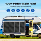 CTOLITY 400W Foldable Solar Panels 41V Portable Solar Charger Generator 23% Efficiency Folding Bag Outdoor Power Supply Camping