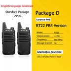 RETEVIS RT622 Walkie Talkie Mini 2 pcs PMR 446 Portable Two-way Radio ht PTT Walkie-talkies Communication Radio for Restaurant