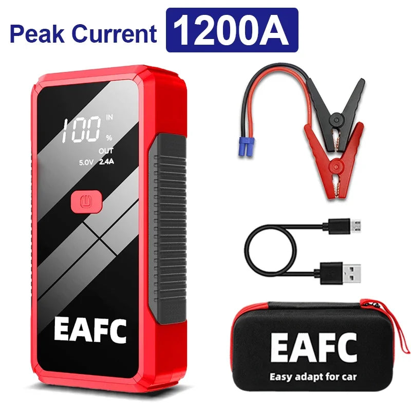 2000A Car Jump Starter Power Bank 12V Output Portable Emergency Start-up Charger 1200A for Cars Booster Battery Starting Device
