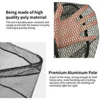 Fishing Landing Net Aluminum Alloy Durable Telescoping Extend to 190cm/130cm/55cm Folding Mesh Safe Fish Catching Releasing