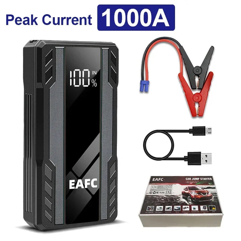 2000A Car Jump Starter Power Bank 12V Output Portable Emergency Start-up Charger 1200A for Cars Booster Battery Starting Device