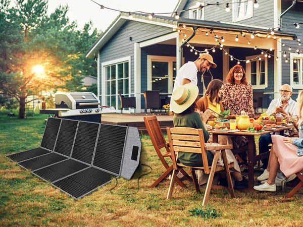 CTOLITY 400W Foldable Solar Panels 41V Portable Solar Charger Generator 23% Efficiency Folding Bag Outdoor Power Supply Camping